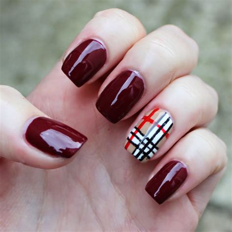 nail burberry